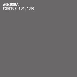 #6B686A - Dove Gray Color Image