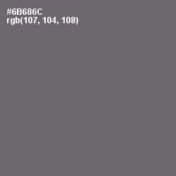 #6B686C - Dove Gray Color Image