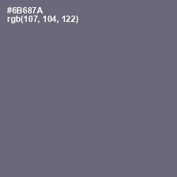 #6B687A - Nevada Color Image