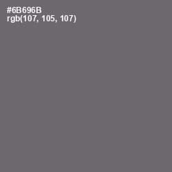 #6B696B - Dove Gray Color Image