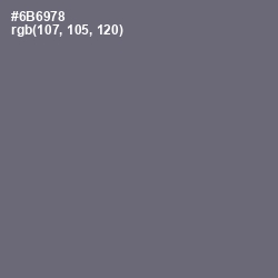 #6B6978 - Nevada Color Image
