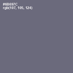 #6B697C - Nevada Color Image