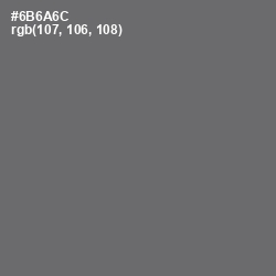 #6B6A6C - Dove Gray Color Image