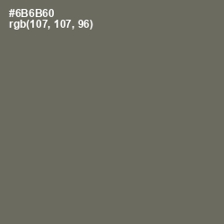 #6B6B60 - Flint Color Image