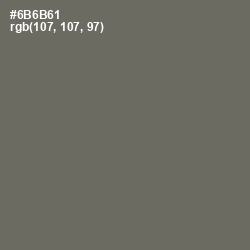 #6B6B61 - Flint Color Image