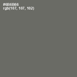 #6B6B66 - Flint Color Image