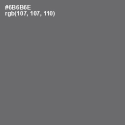 #6B6B6E - Dove Gray Color Image