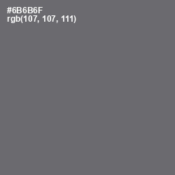 #6B6B6F - Dove Gray Color Image