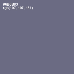 #6B6B83 - Storm Gray Color Image