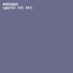 #6B6B8D - Storm Gray Color Image