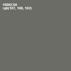 #6B6C66 - Flint Color Image