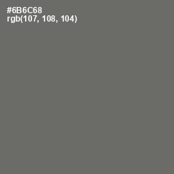 #6B6C68 - Dove Gray Color Image