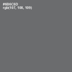 #6B6C6D - Dove Gray Color Image
