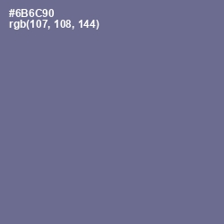 #6B6C90 - Storm Gray Color Image