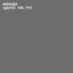 #6B6D6F - Dove Gray Color Image