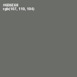 #6B6E68 - Dove Gray Color Image