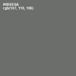 #6B6E6A - Dove Gray Color Image