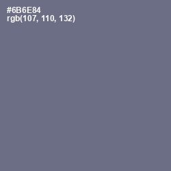 #6B6E84 - Storm Gray Color Image