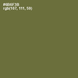 #6B6F3B - Yellow Metal Color Image