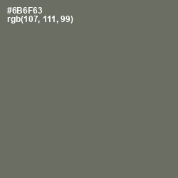 #6B6F63 - Flint Color Image