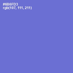 #6B6FD3 - Blue Marguerite Color Image