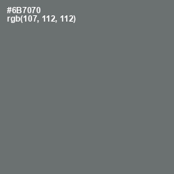 #6B7070 - Dove Gray Color Image