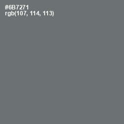 #6B7271 - Dove Gray Color Image