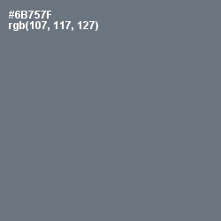 #6B757F - Nevada Color Image