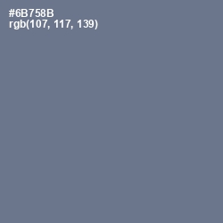 #6B758B - Pale Sky Color Image