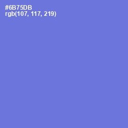 #6B75DB - Moody Blue Color Image