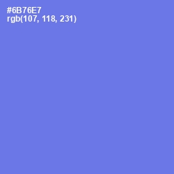 #6B76E7 - Moody Blue Color Image