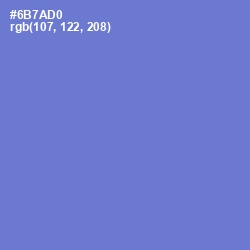 #6B7AD0 - Moody Blue Color Image