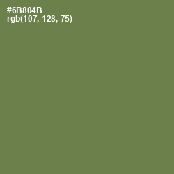 #6B804B - Glade Green Color Image