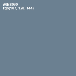 #6B8090 - Hoki Color Image