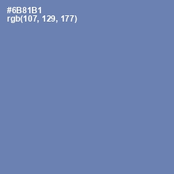 #6B81B1 - Bermuda Gray Color Image