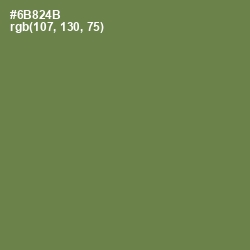 #6B824B - Glade Green Color Image