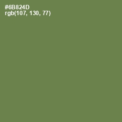 #6B824D - Glade Green Color Image