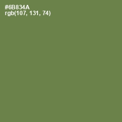 #6B834A - Glade Green Color Image