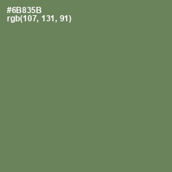 #6B835B - Glade Green Color Image