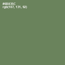 #6B835C - Glade Green Color Image