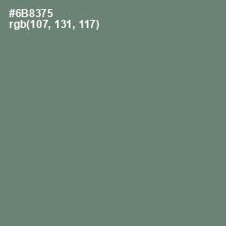 #6B8375 - Viridian Green Color Image