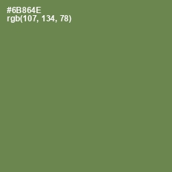 #6B864E - Glade Green Color Image