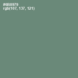 #6B8979 - Viridian Green Color Image