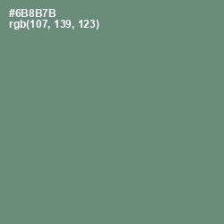 #6B8B7B - Viridian Green Color Image