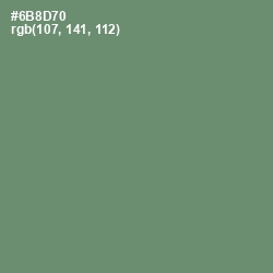 #6B8D70 - Viridian Green Color Image