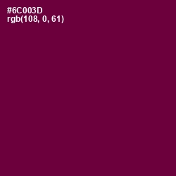 #6C003D - Tyrian Purple Color Image