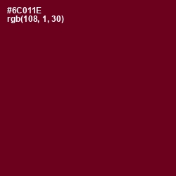 #6C011E - Venetian Red Color Image