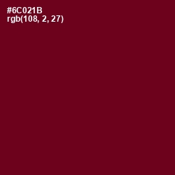 #6C021B - Venetian Red Color Image