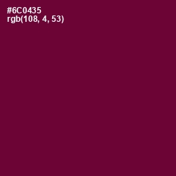 #6C0435 - Tyrian Purple Color Image
