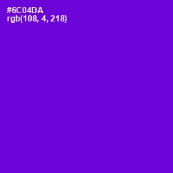 #6C04DA - Purple Heart Color Image
